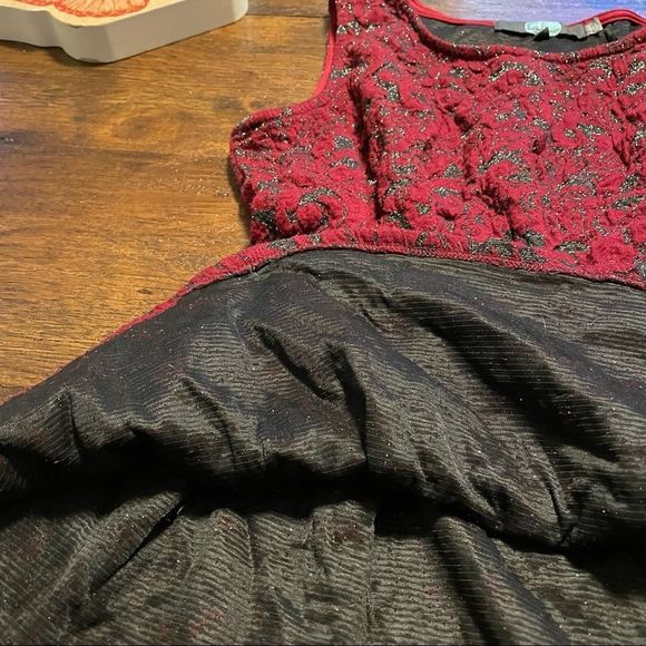 Anthropologie | Eva Franco Peplum Brocade Glitter Tank - Picture 9 of 10